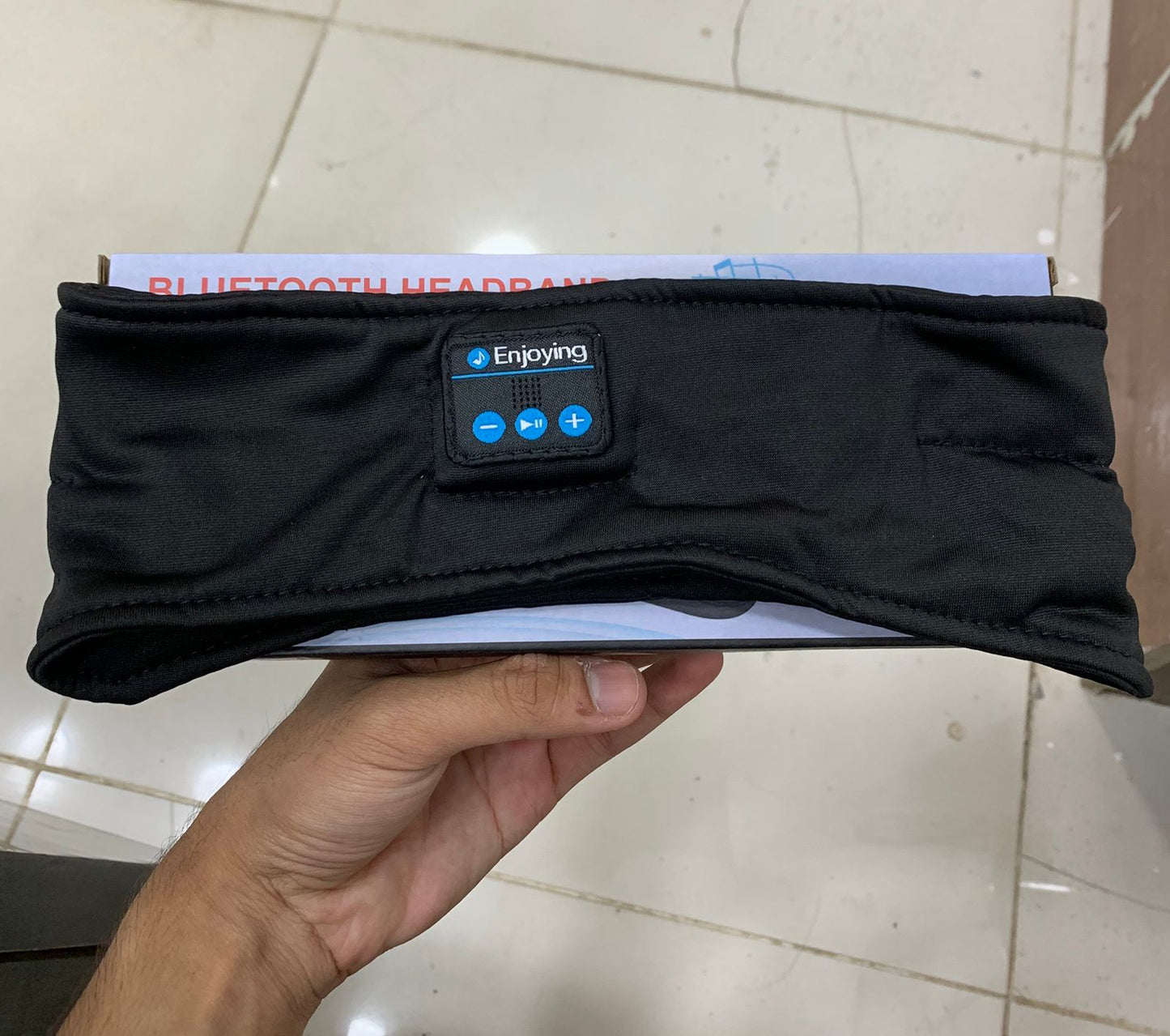 Wireless Bluetooth Music Headband With Built-In Headphones