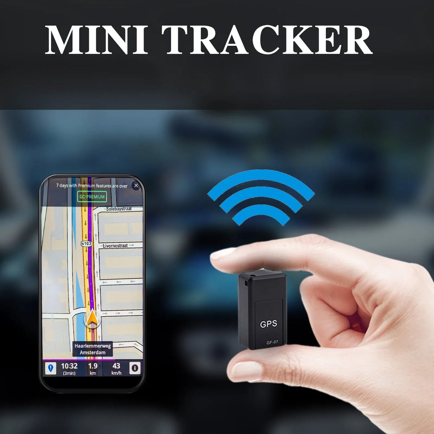 Magnetic Mini GPS Tracker – Real-Time Locator for Vehicles, Assets, and Personal Safety