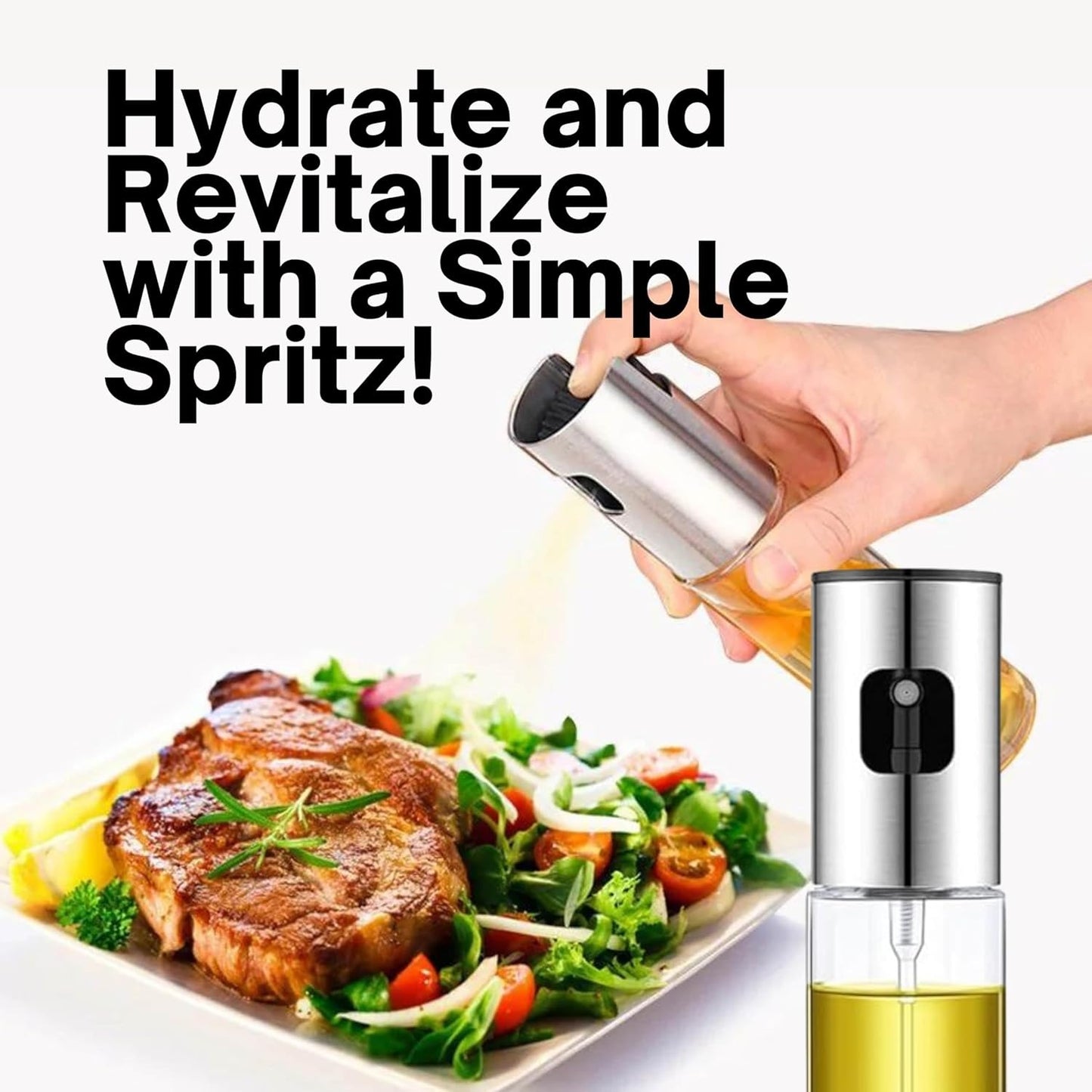 Cooking Oil Sprayer – Glass Oil Spray Bottle for Kitchen